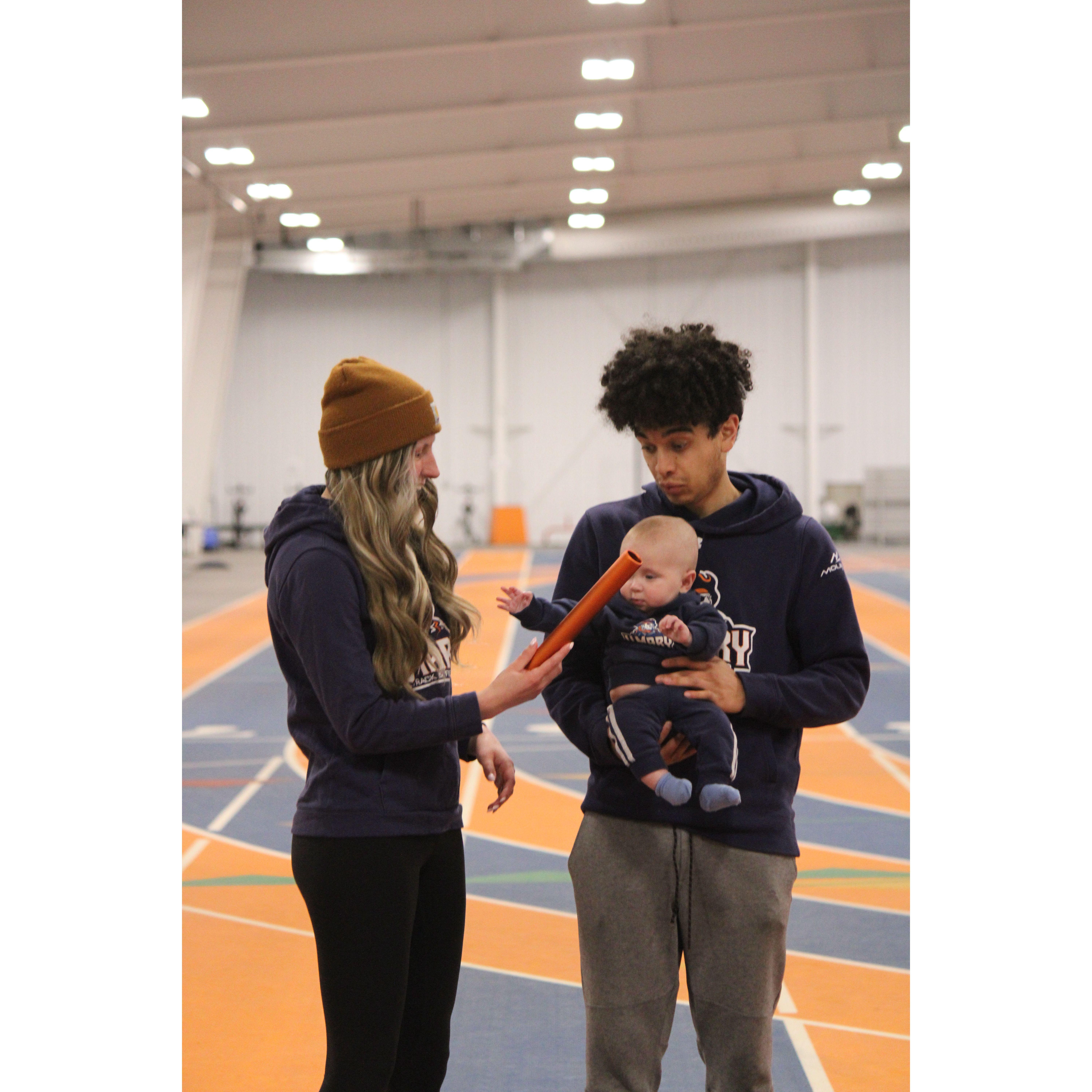 Family photos at the track...