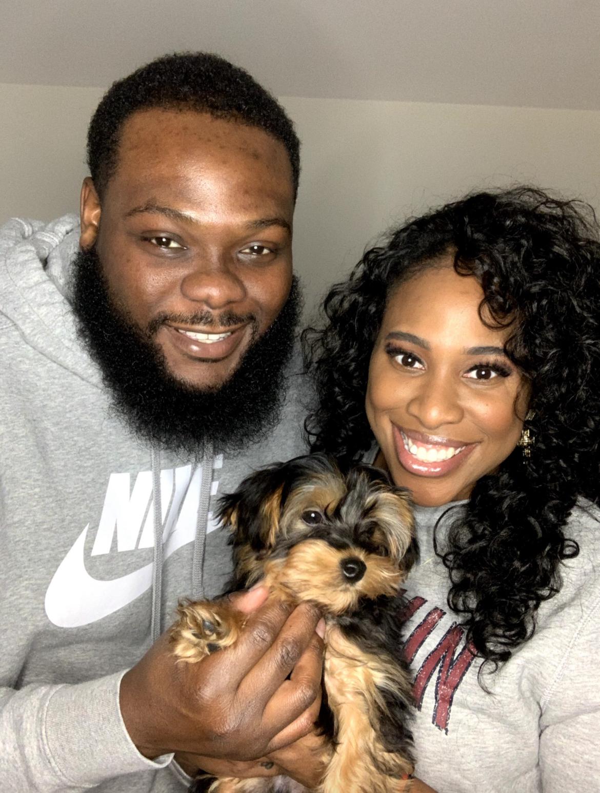 Selena and MJ added to their family. Their Yorkie-Poo, Prince brings so much joy to their life.