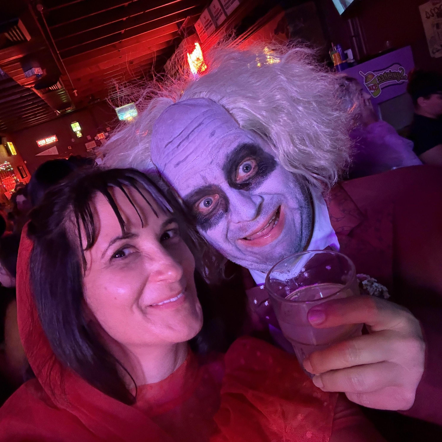 Nickel City didn’t stand a chance. Beetlejuice and Lydia took over the night. Say “Beetlejuice” three times and we might show up at your party too. 👻