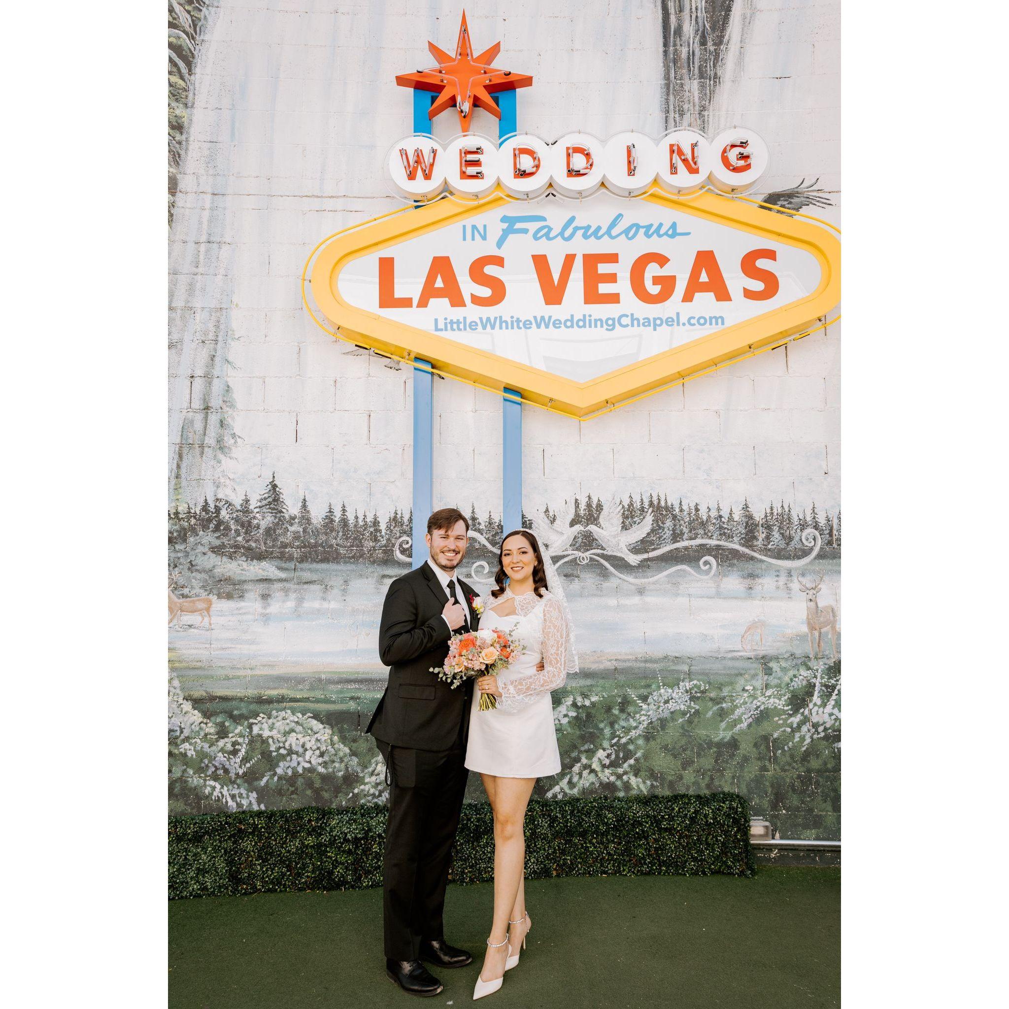 We got married in Las Vegas, Nevada in November 8th of 2024