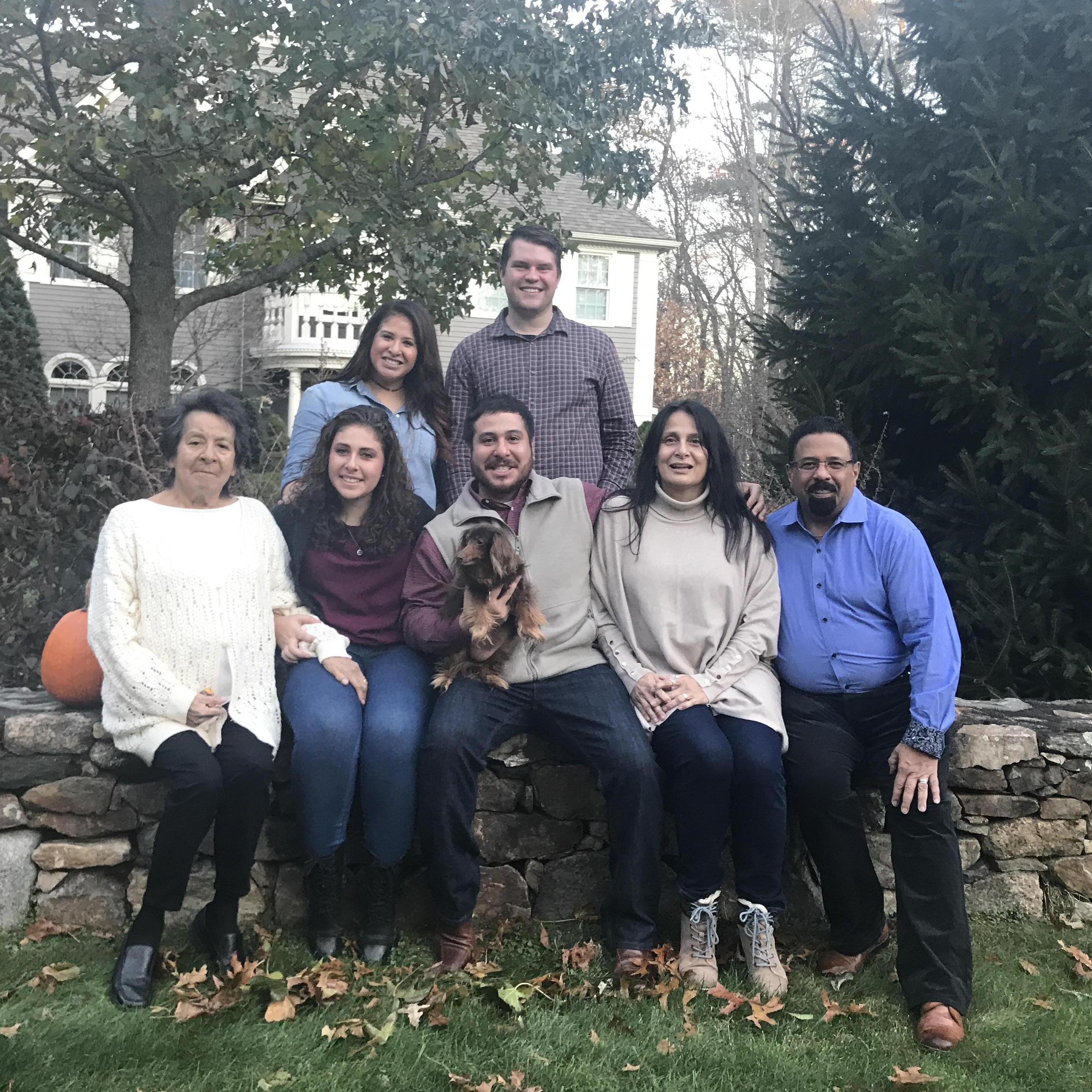 Thanksgiving with the Boyles and Balsamicos, Fall 2017