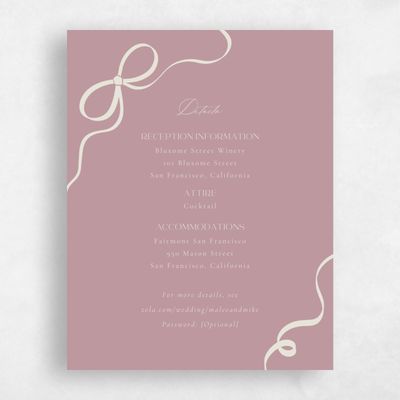Dusty Rose, Pink Wedding Enclosure - Alba