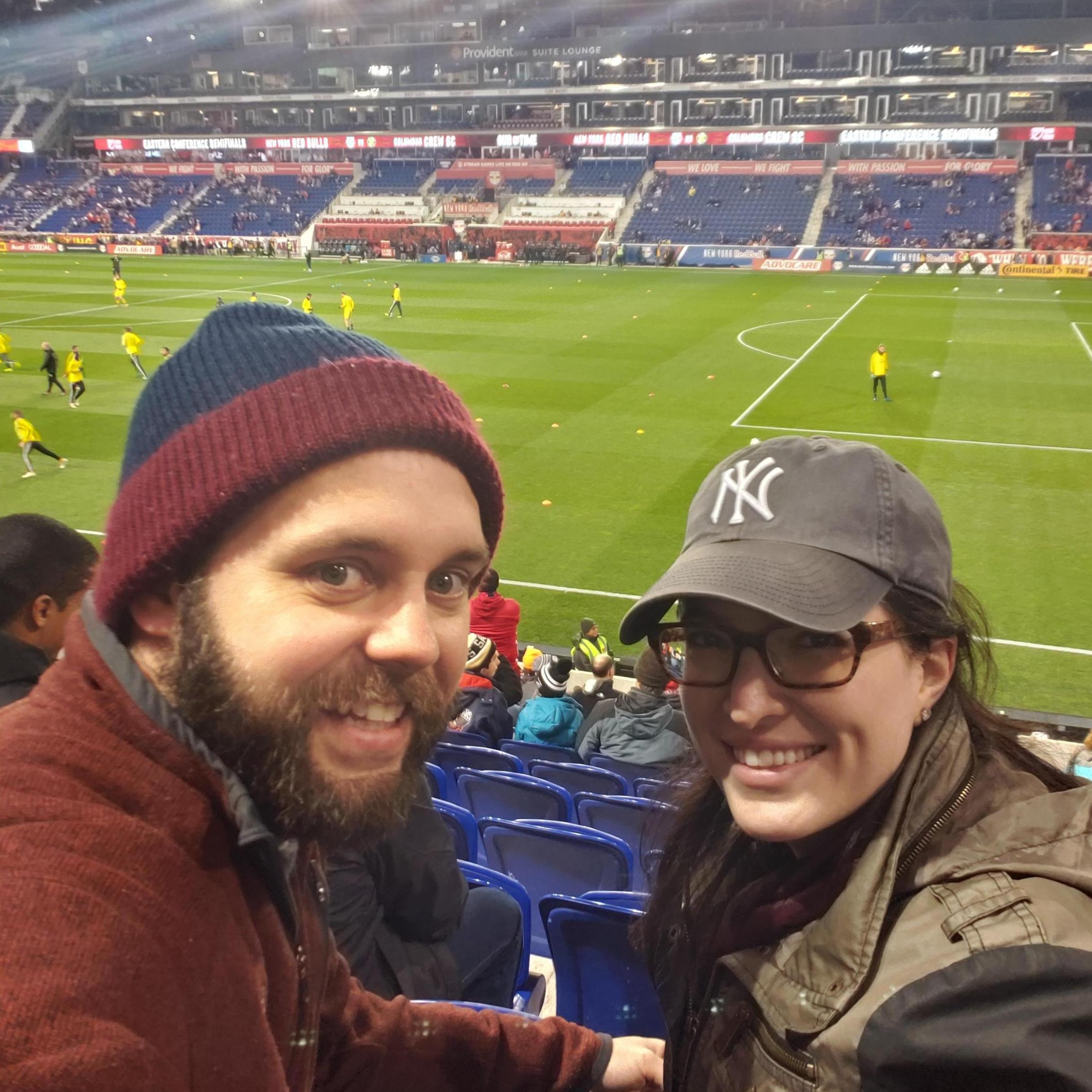 Soccer match at our home stadium (Red Bulls)