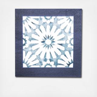 Indigo Batik Cocktail Napkin, Set of 40