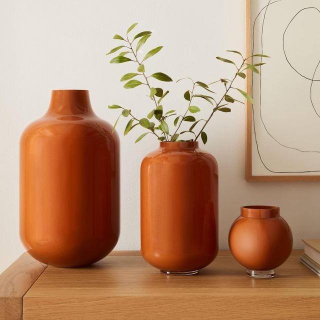 West Elm Mari Rust Glass Vase (Medium)