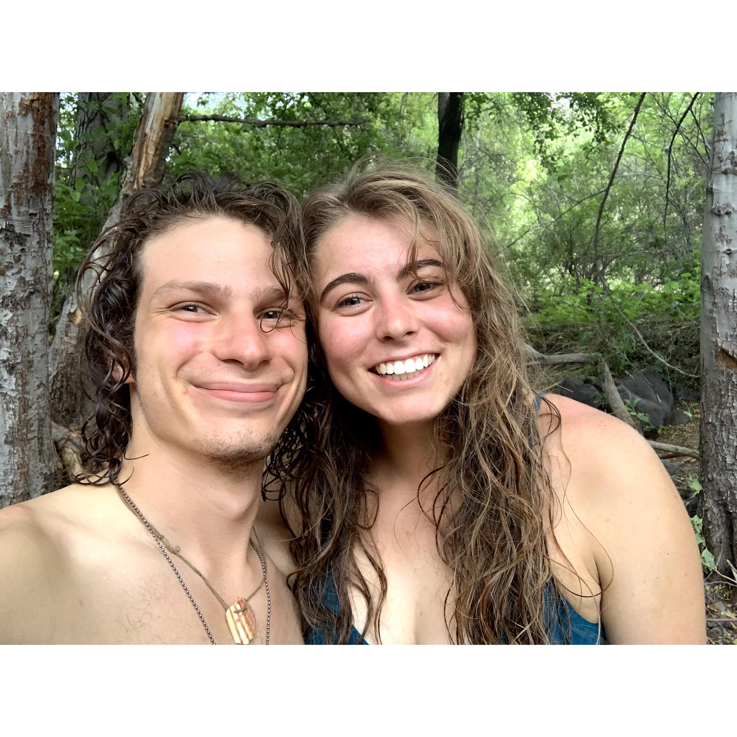 Sedona Hike. Went for a midday swim in a creek.