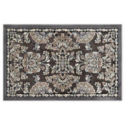 Home Dynamix Maplewood 1'7 x 2'7 Washable Accent Rug in Grey
