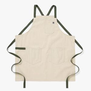 Sage White Crossback Apron