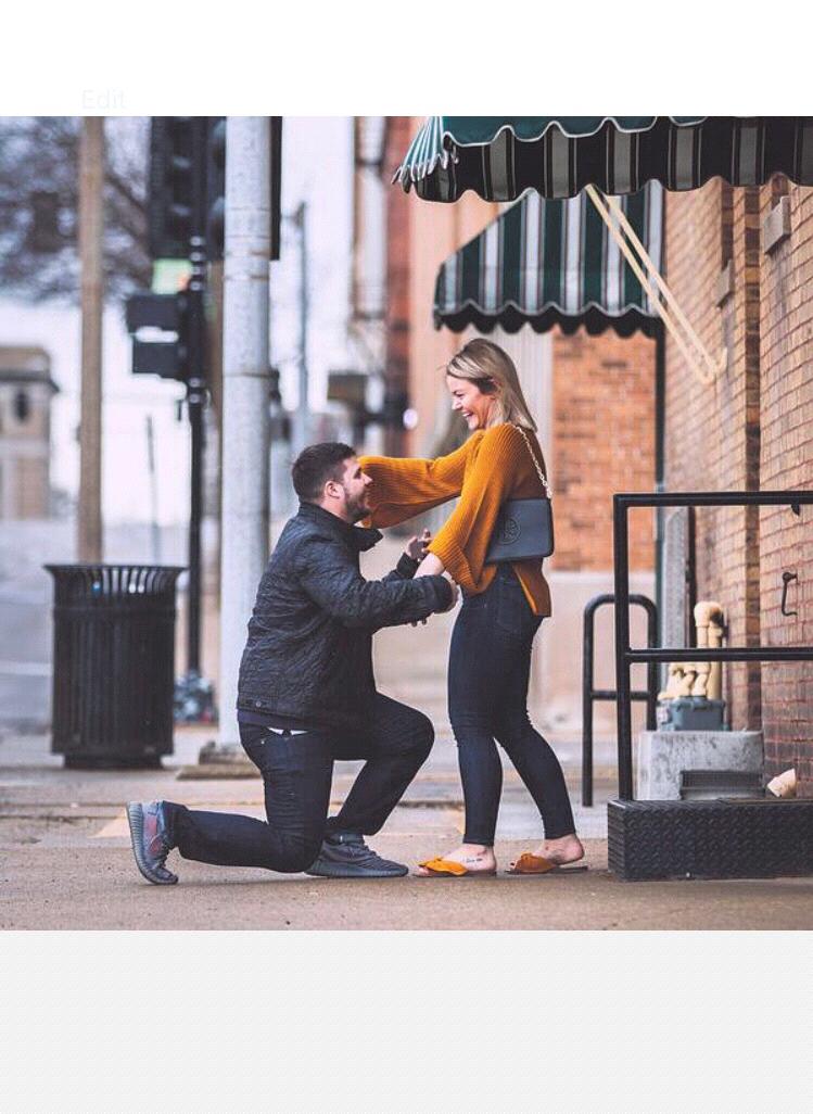 Rich popped the question!