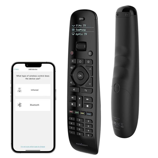 SofaBaton U2 Universal Remote with Backlit Button, All in One Universal Remote Control with App Control, Custom Macros, Compatible with Smart TVs,Sound Bar and DVD/Blu-ray Players, and More
