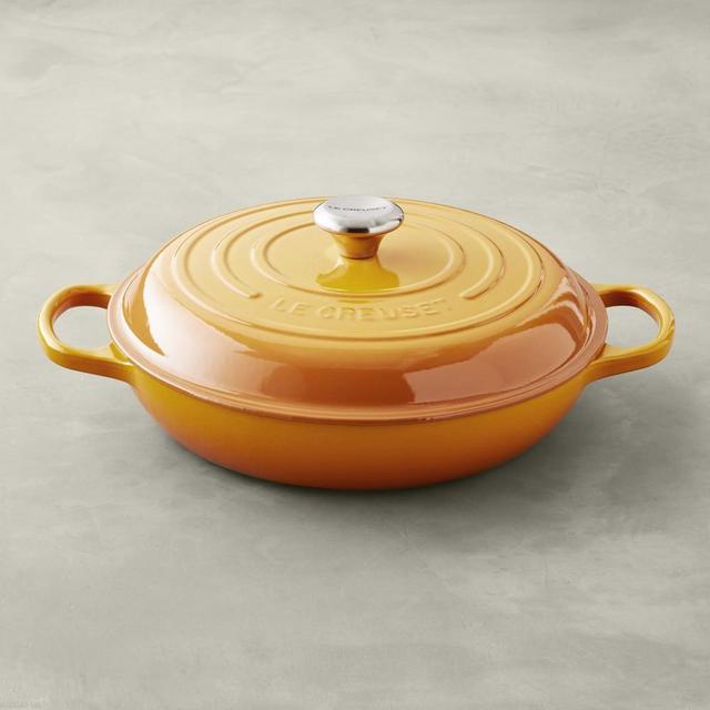 Le Creuset Signature Braiser, 3 1/2-Qt., Nectar