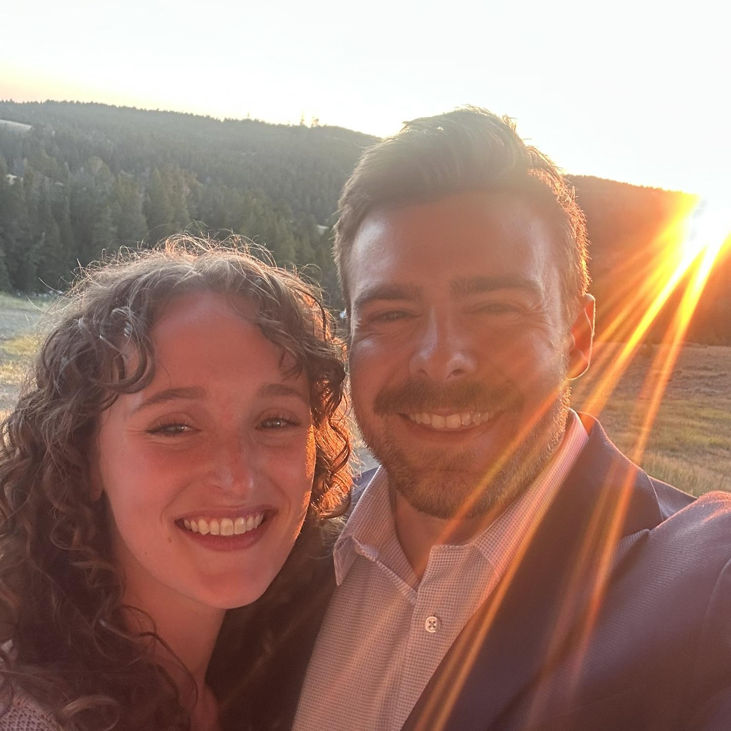 At a wedding out in Wyoming!