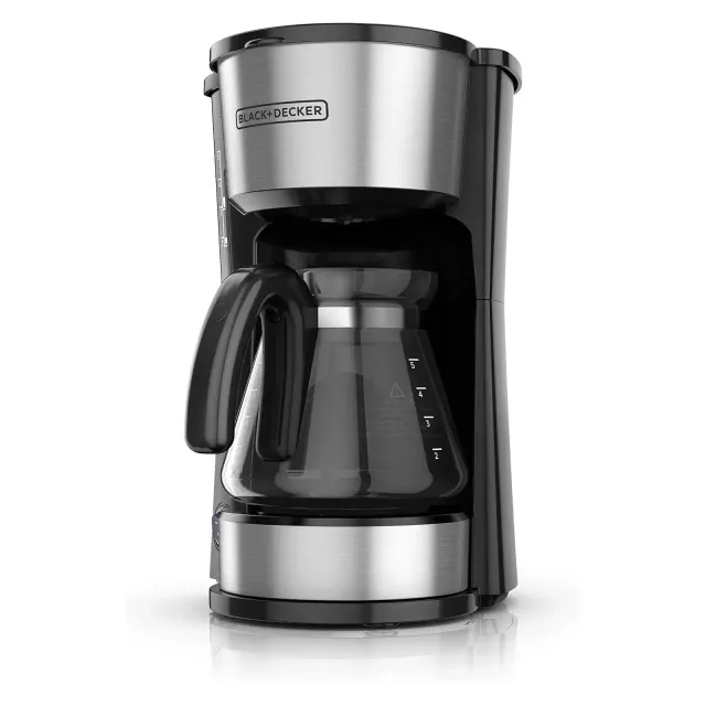 BLACK+DECKER CM0755S 4-in-1 5-Cup Coffee Station Coffeemaker, Stainless Steel