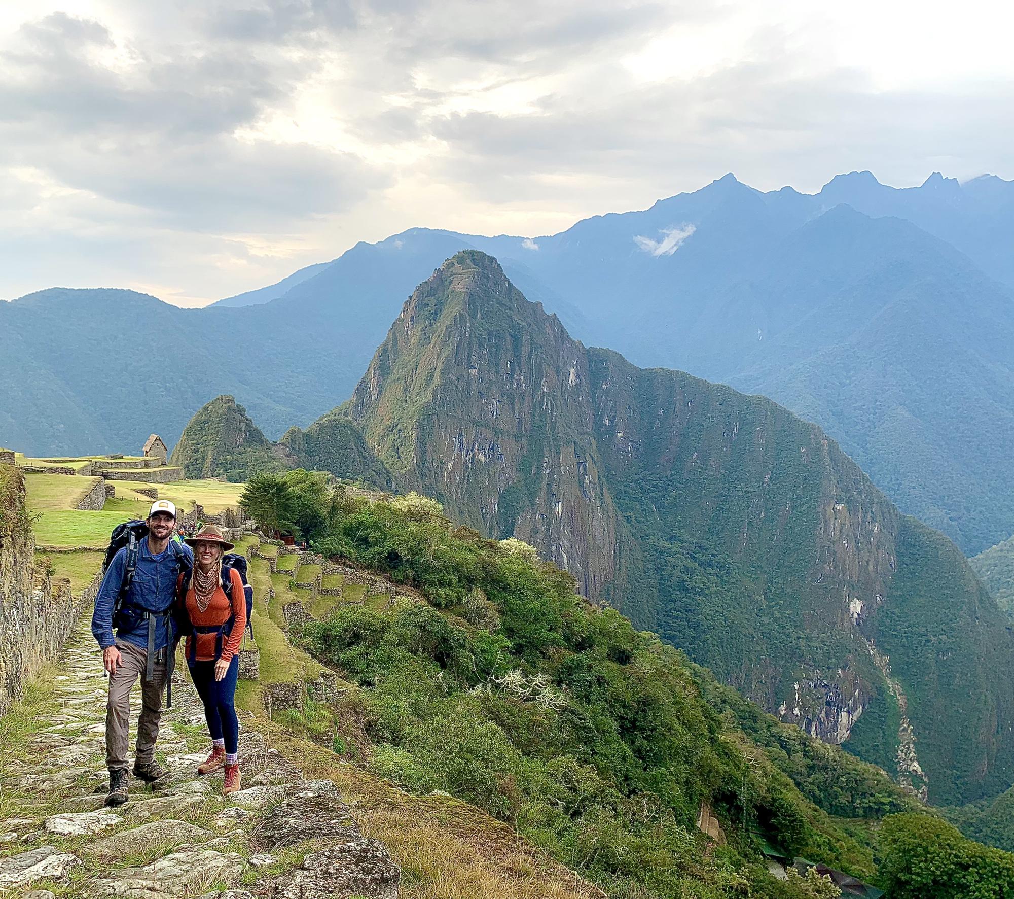 Machu Picchu moments after the engagement!