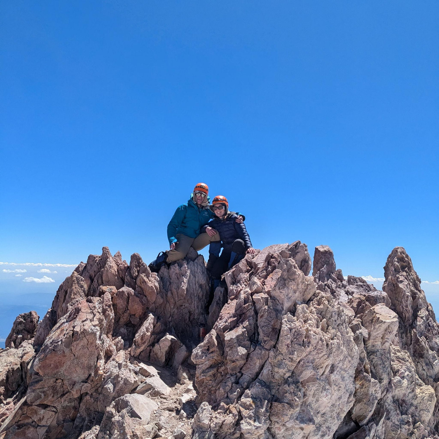 The top of Mt. Shasta in Northern California