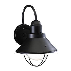 Kichler Seaside 12-in H Black Dark Sky Outdoor Wall Light