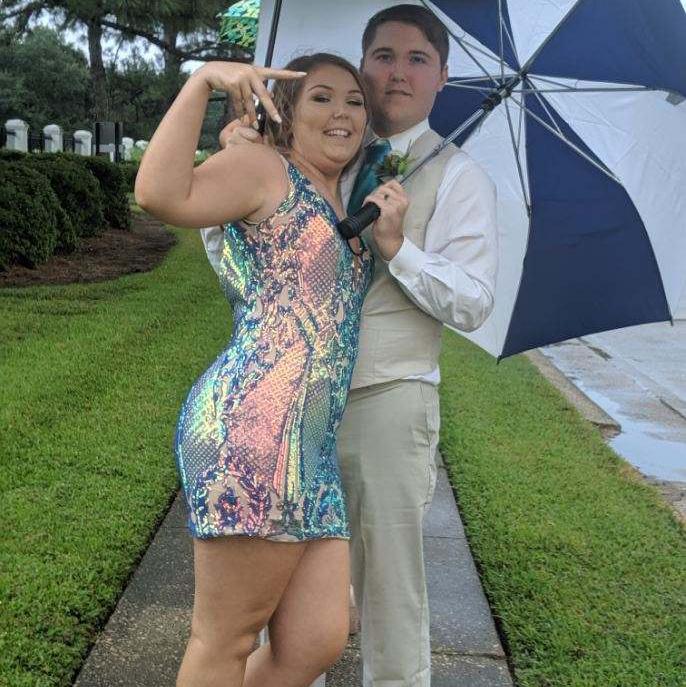 Always something goofy going on with these two! Ari's senior homecoming. Baton Rouge, LA. 10.6.19.