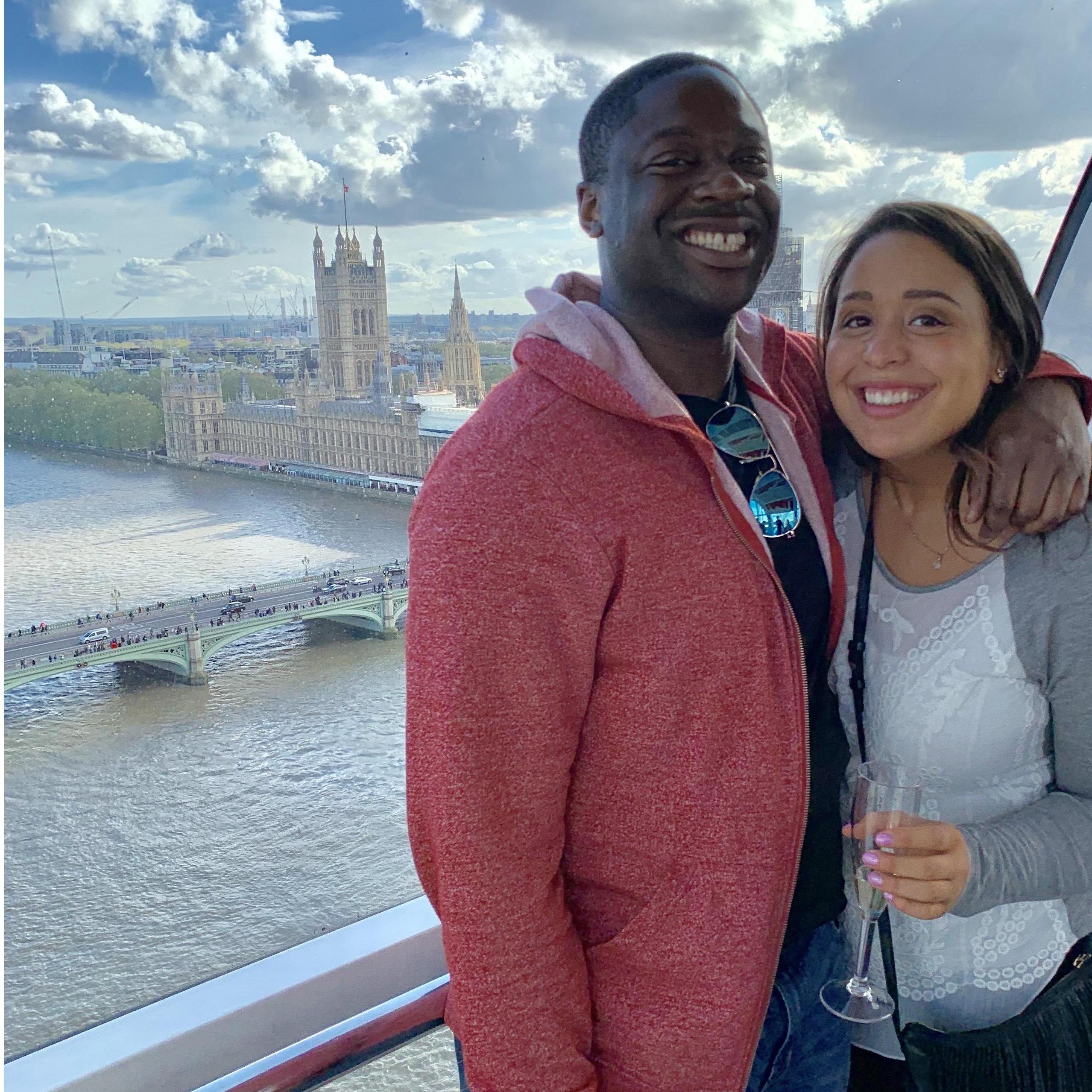 Being touristy on the London Eye