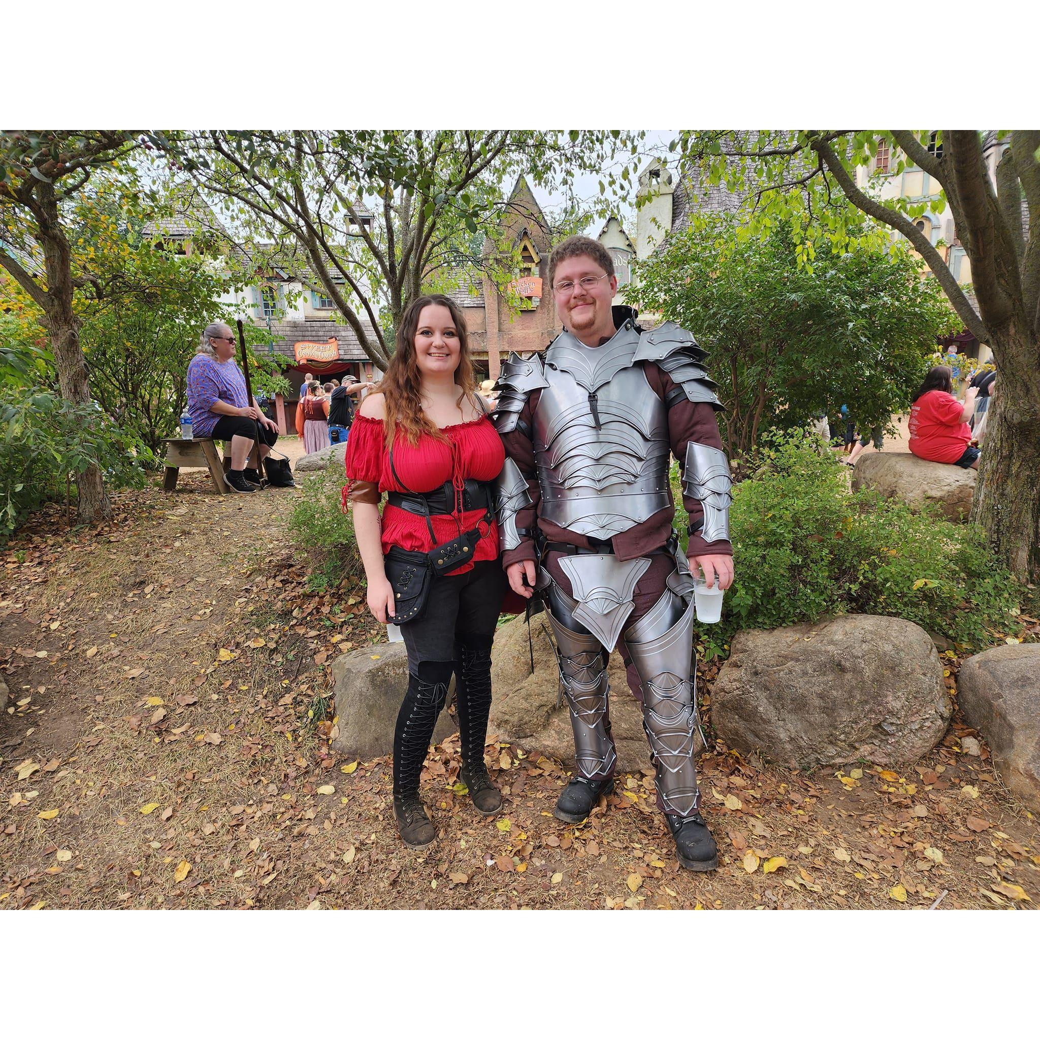 Avery & Brad at the Minnesota Ren Fair.