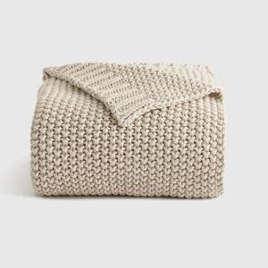 Cotton Fisherman Throw in Natural