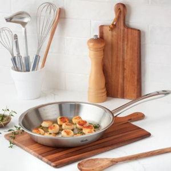 5 Ply Stainless Steel Frying Pan - Oven & Dishwasher Safe
