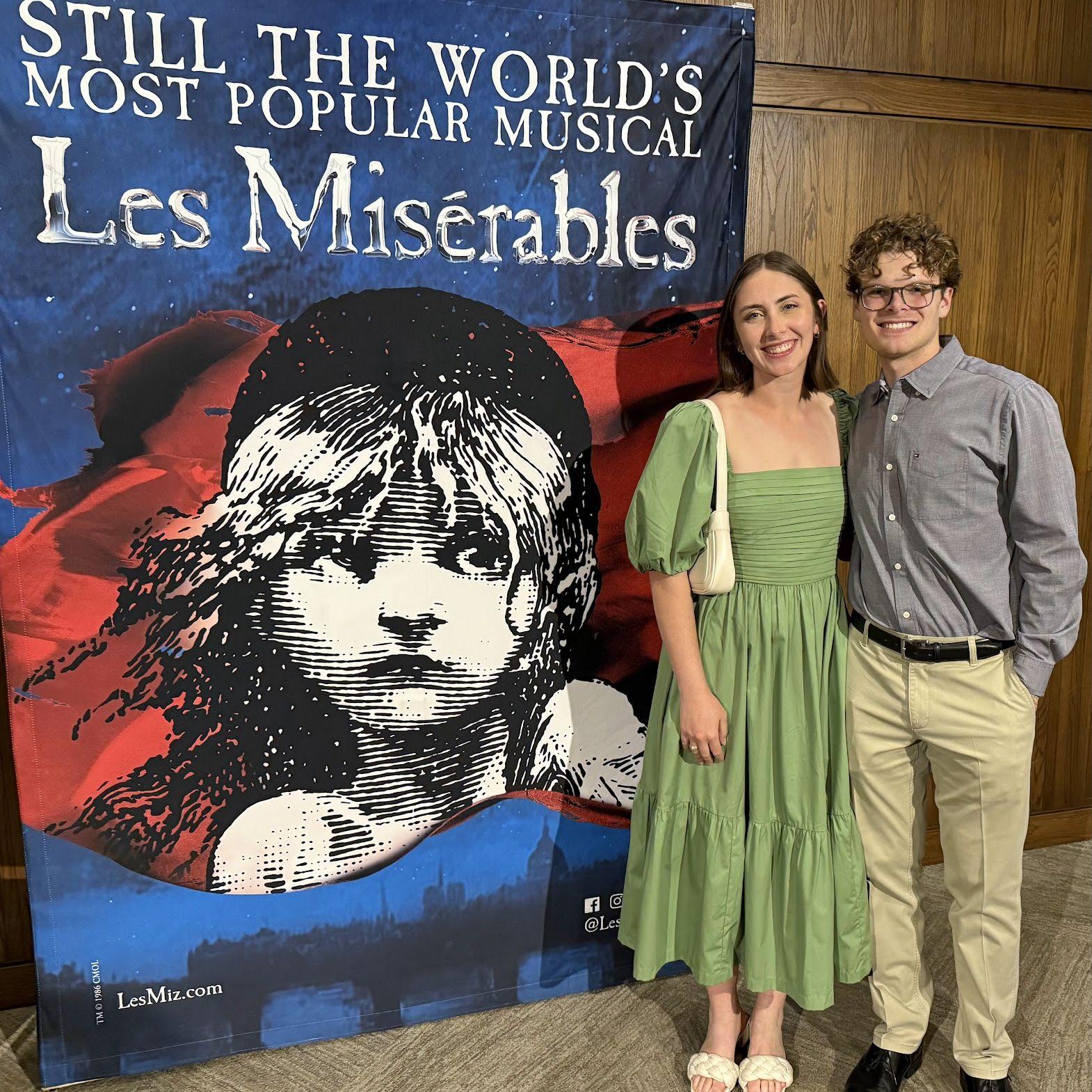 Les Mis traveling Broadway show - one of David's Christmas gifts to Ella :)