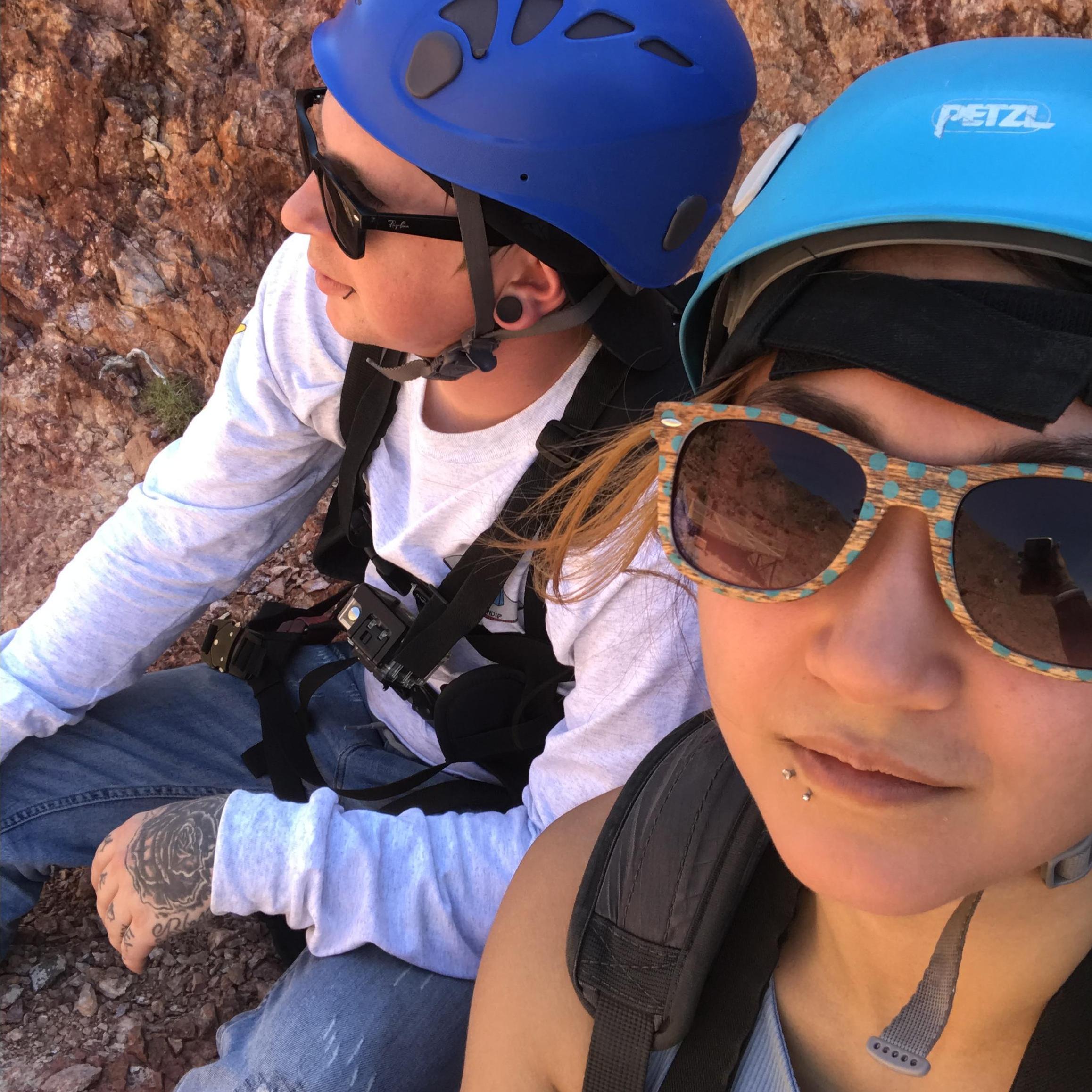 Ziplining in NV.