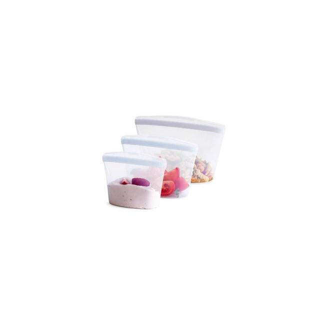 stasher Premium Silicone Reusable Food Storage Bowls - 3pk
