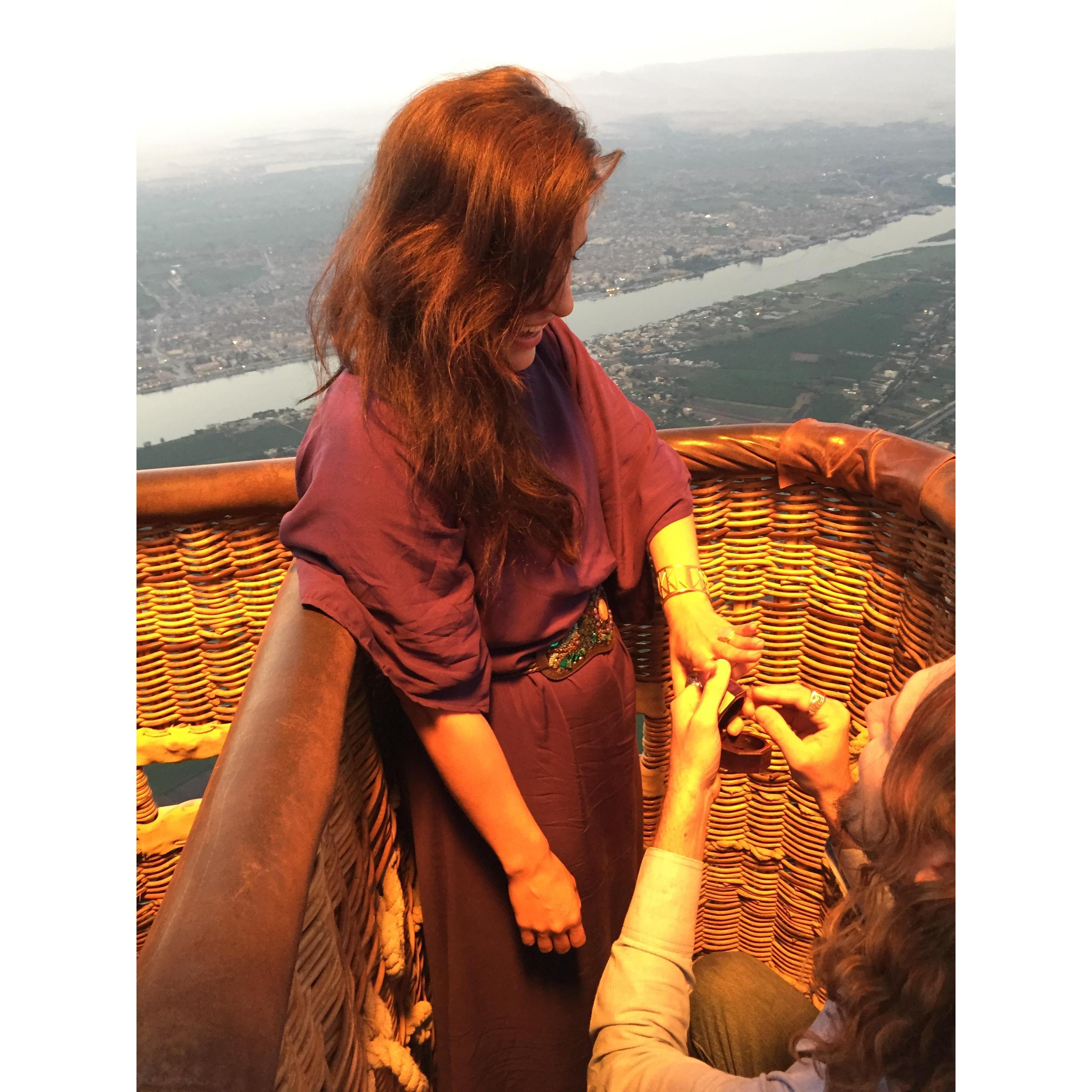 Proposal over the Nile <3