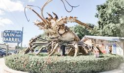 Go shopping & snap a pic with Betsy (the GIANT Lobster) at Rain Barrel Village 🦞🛍
