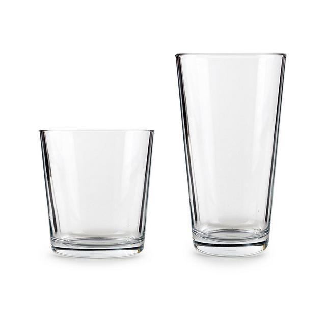 Circle Glass Simple Home Entertaining Glasses, Set of 16
