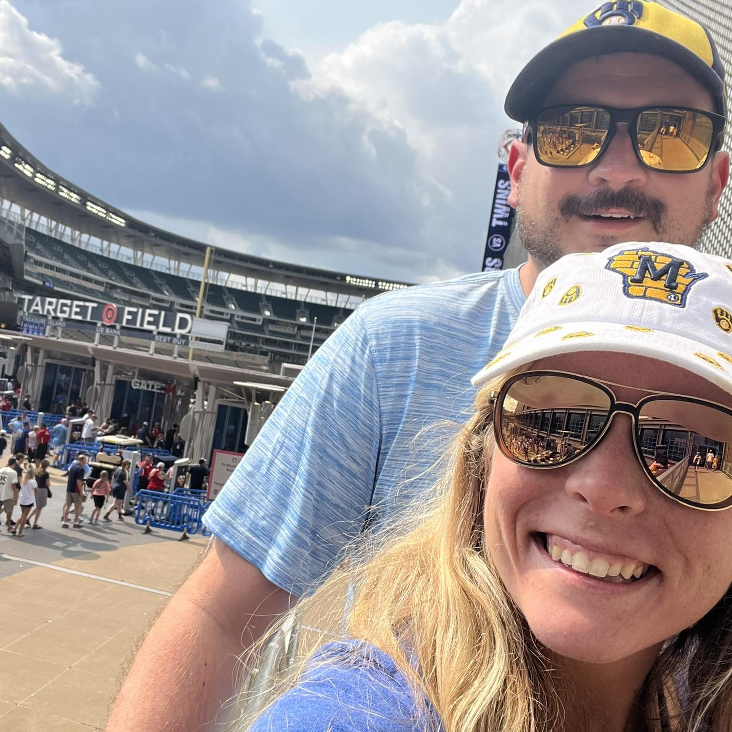 Milwaukee Brewers vs. Minnesota Twins baseball game at Target Field in Minneapolis Minnesota - July 2024