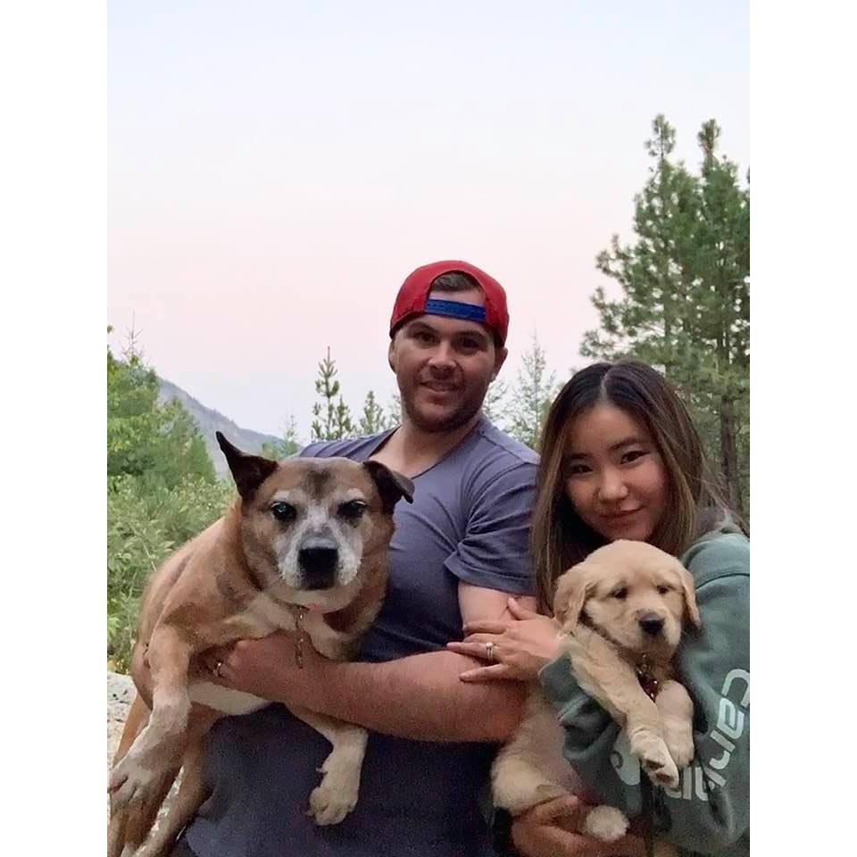 The day we picked up Charlie, the newest addition to our family!