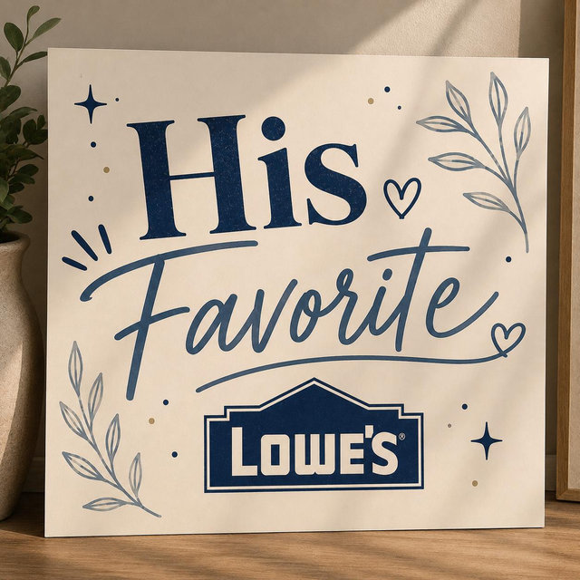 His Favorite - Lowes