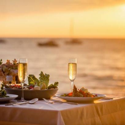 Dinner For Two on Our Honeymoon