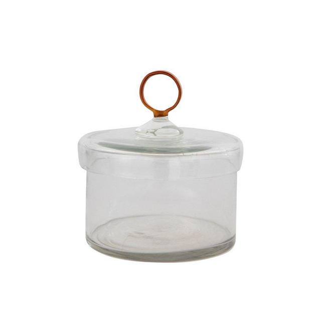 Amber Glass Handle Jar, McGee & Co