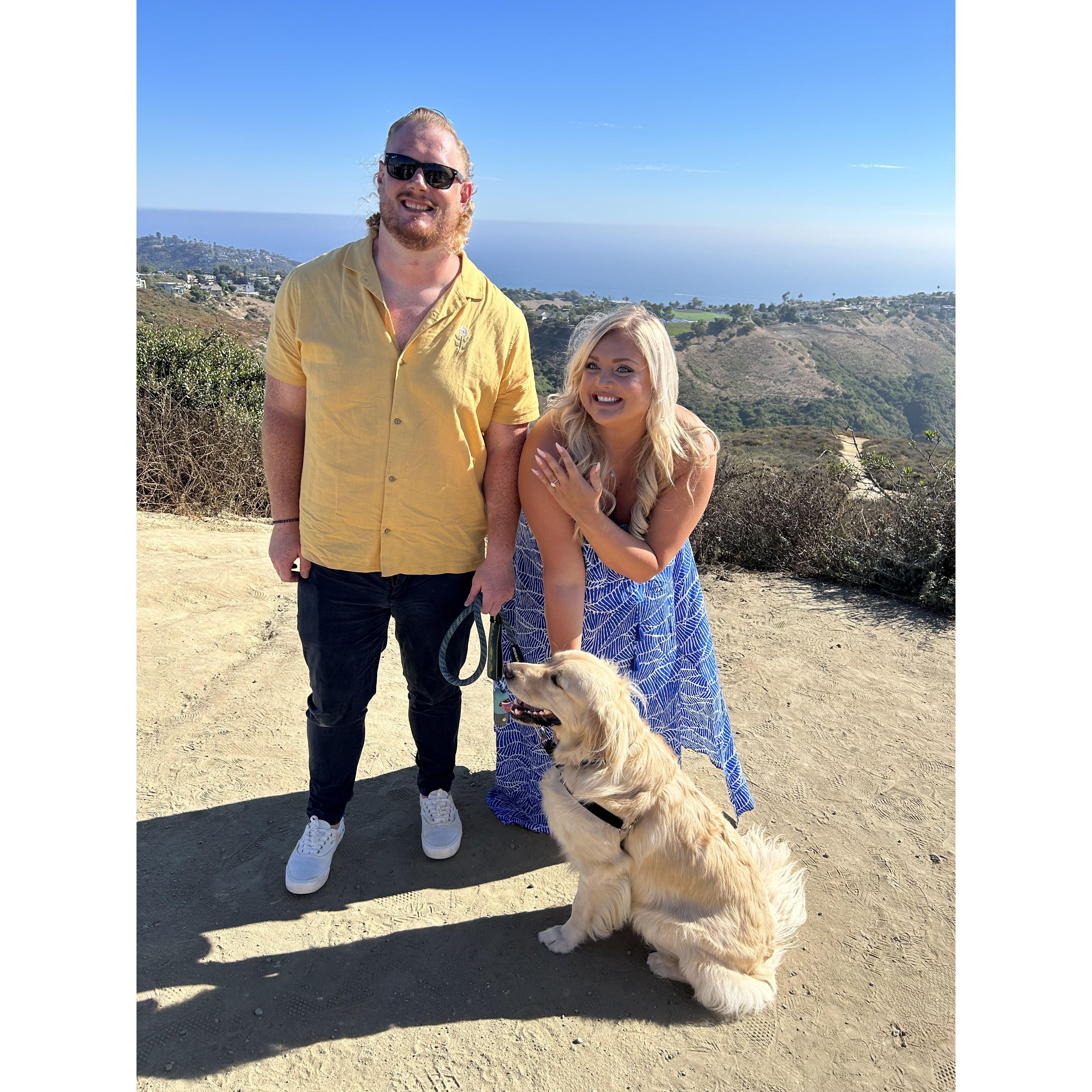 AUGUST 12, 2023 - 
Rick proposed to Jess at The Top of the World in Laguna Beach in front of their family and friends with a celebration at Andrei's after. It was perfect!