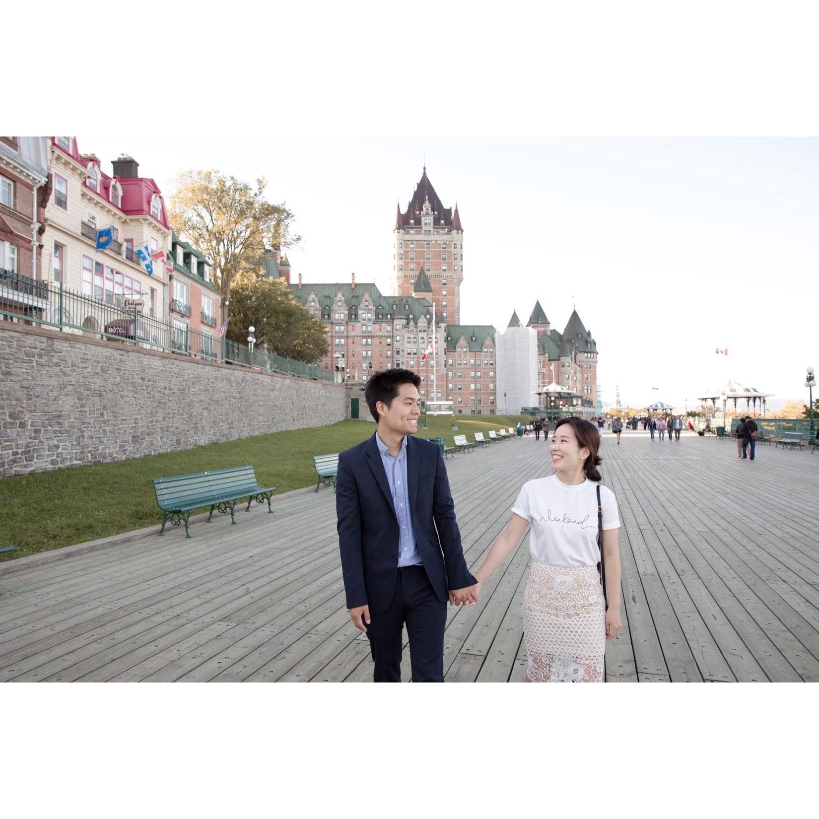 Our photoshoot session right after the proposal