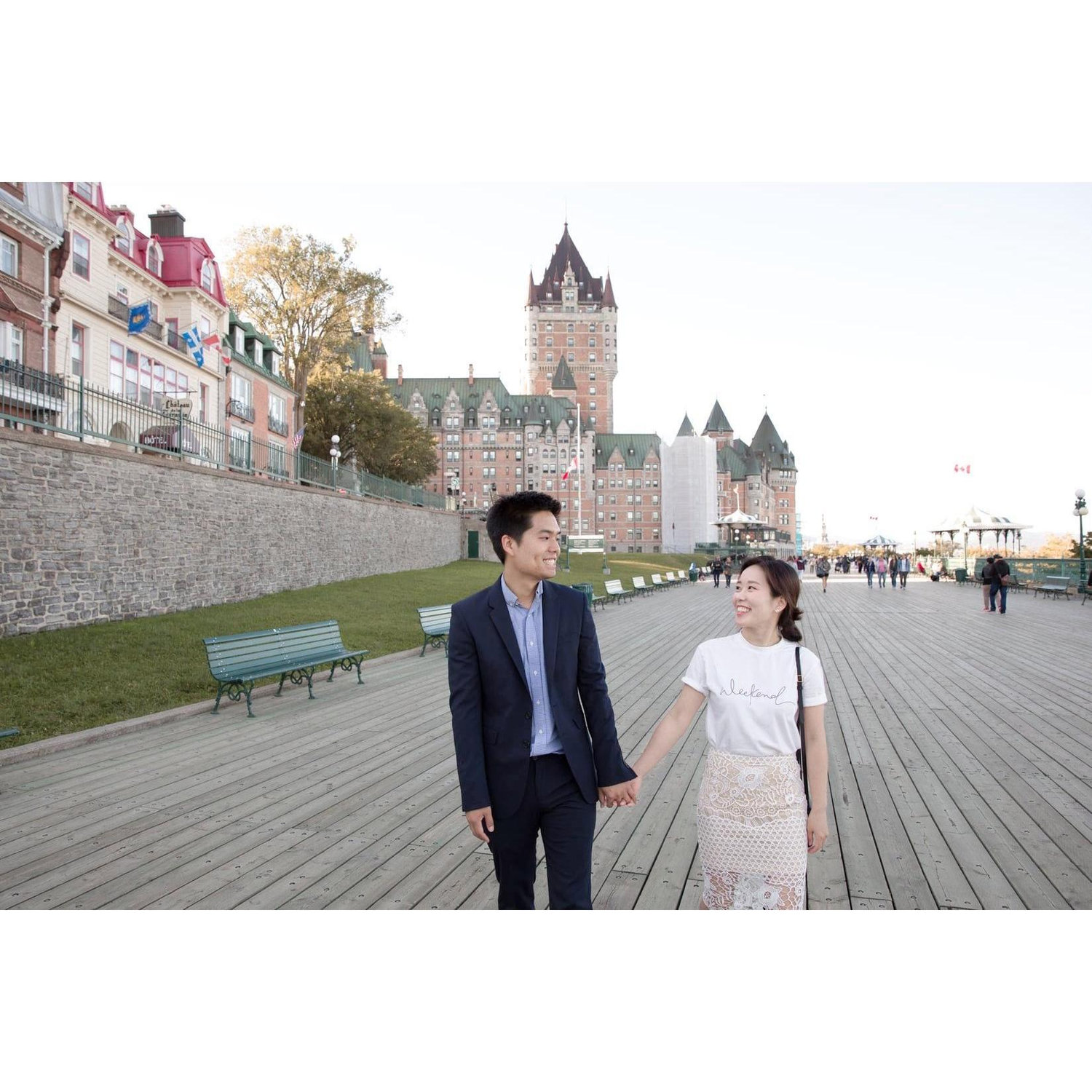 Our photoshoot session right after the proposal