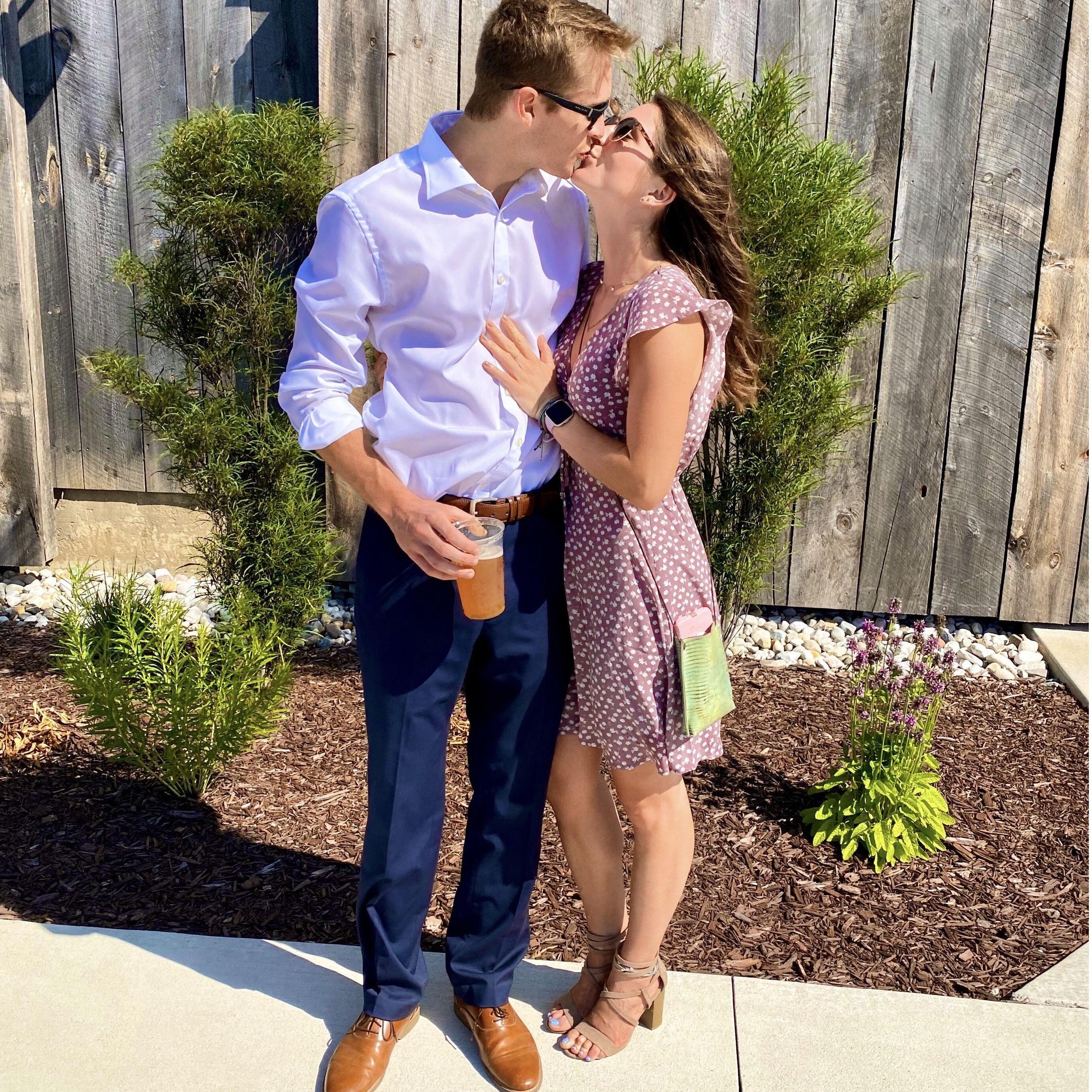 The first wedding we went to together... and here we are a few months away from celebrating our own wedding!