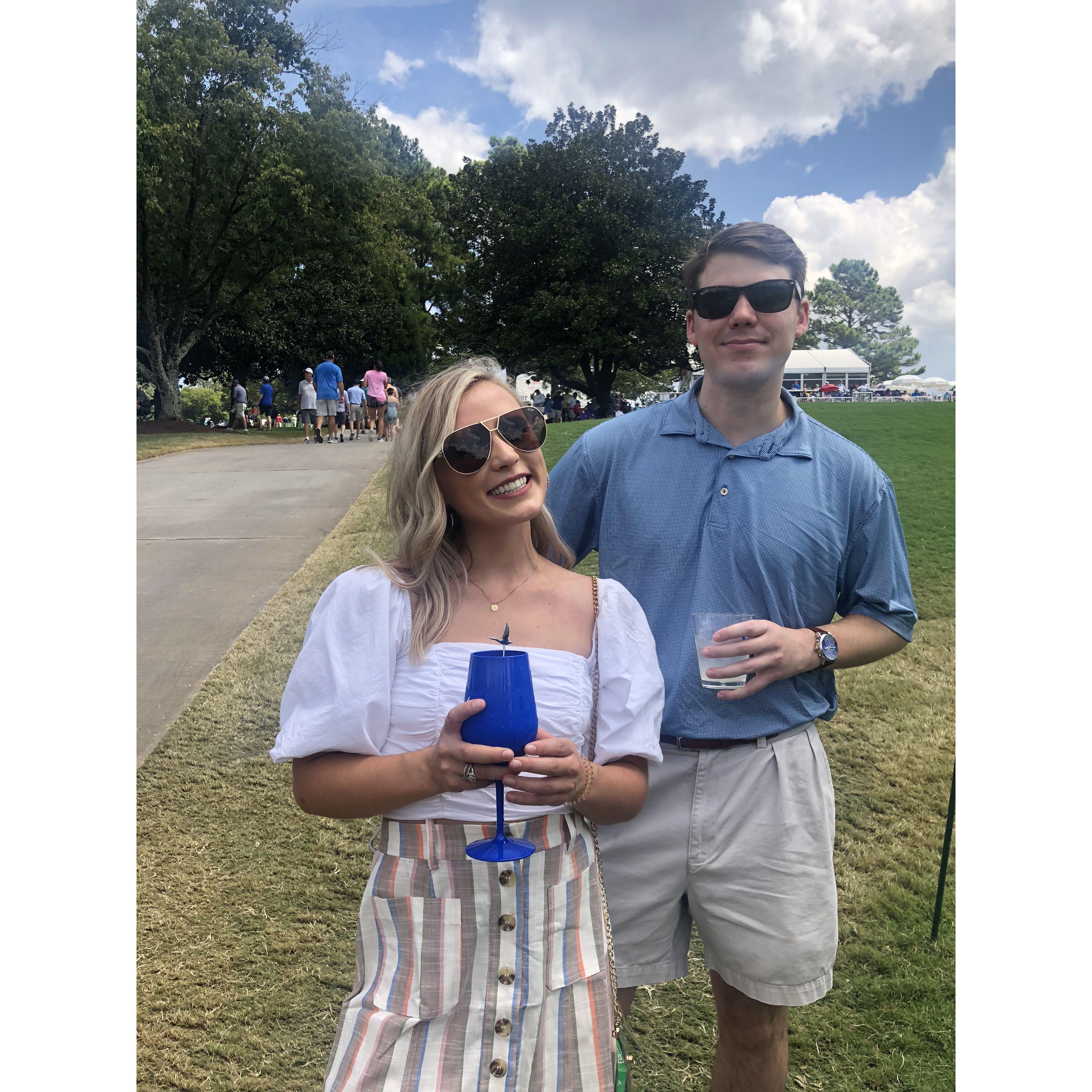 August 2019: PGA Tour Championship at East Lake with the Clinton's