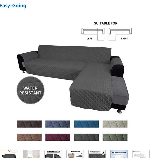 Easy-Going Sofa Slipcover L Shape Sofa Cover ... - Amazon.com