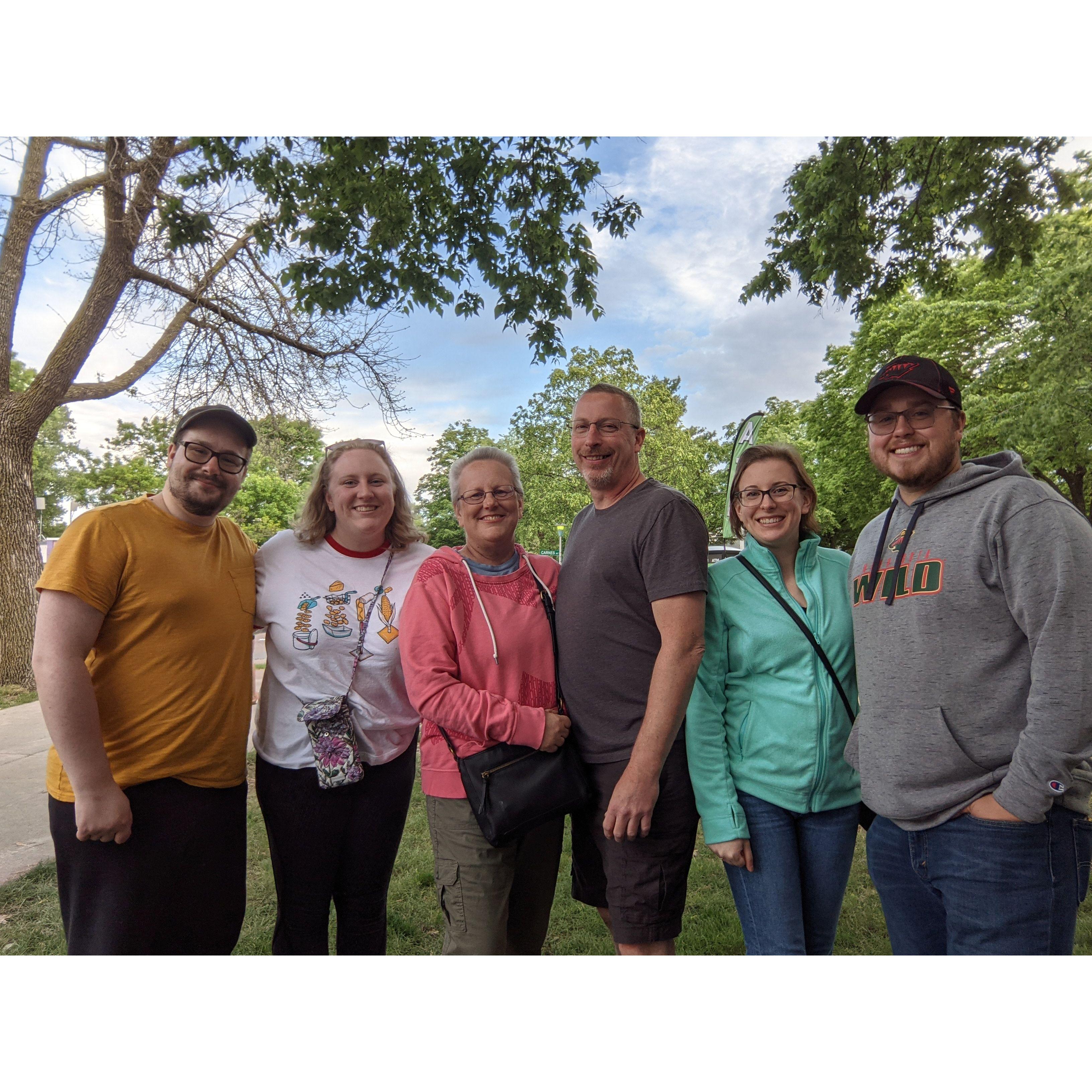 Spending time with Megan's family, 2021