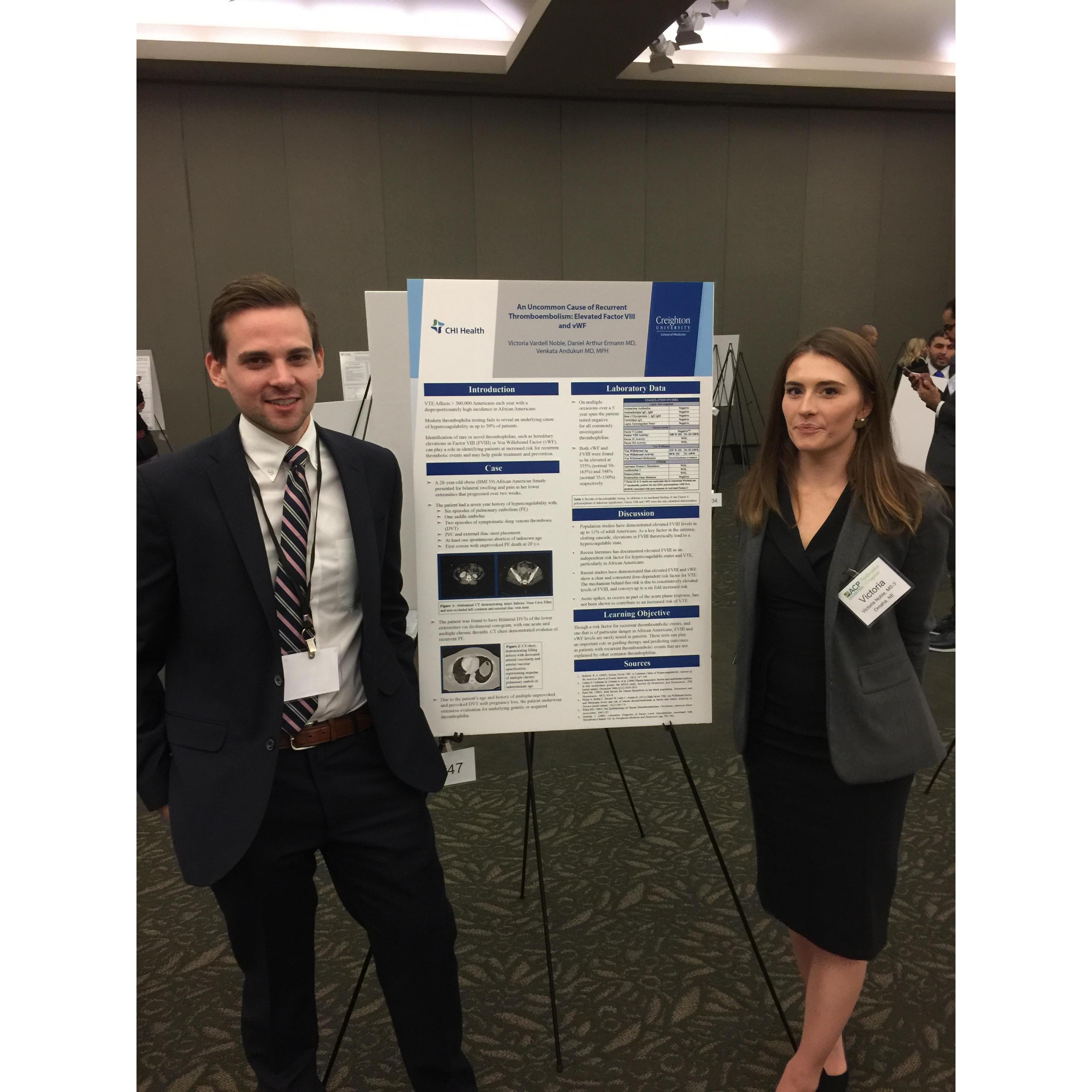 Presenting at a medical conference together