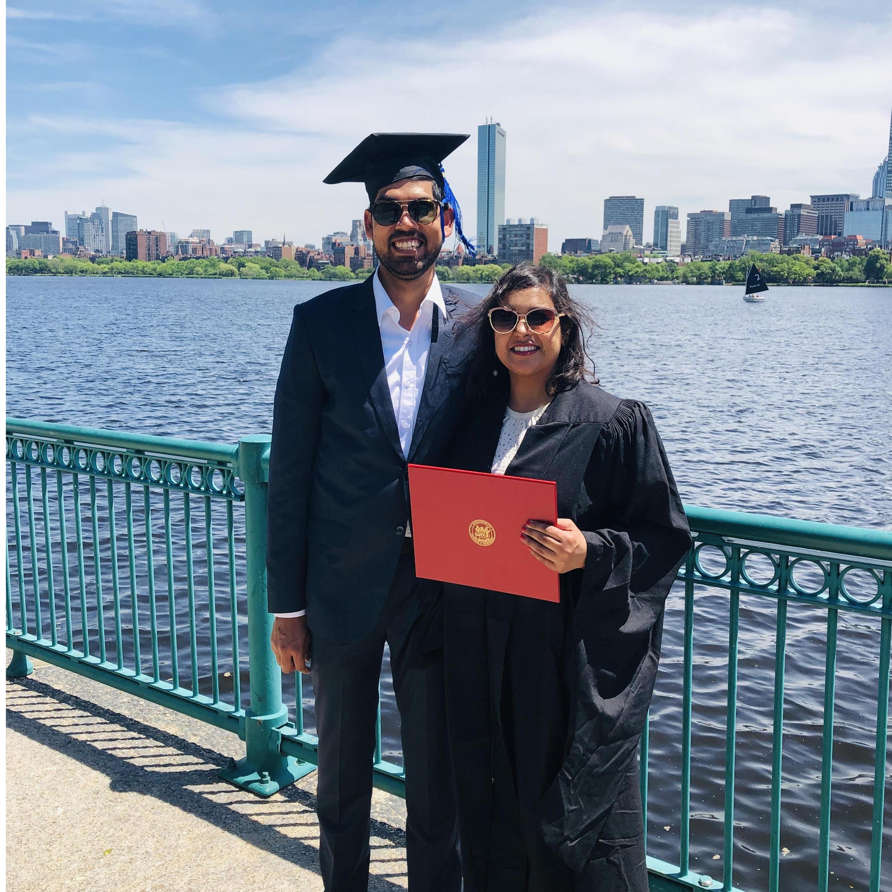 Raj graduating her business school and preparing to move to SF.