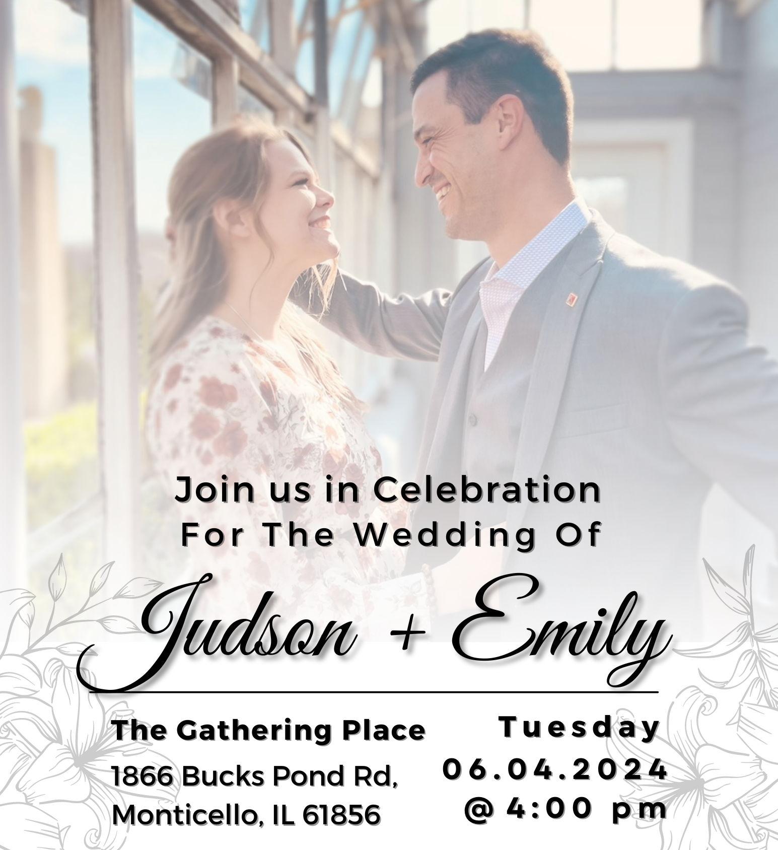 The Wedding Website of Emily Rene White and Judson Ellison