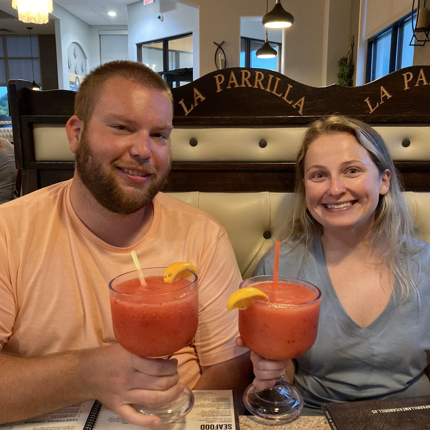 Always down for some strawberry margaritas at La Parilla!