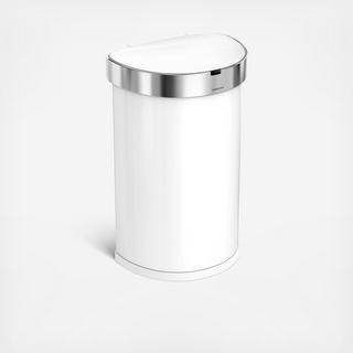 Semi‐Round Stainless Steel Sensor Can with Liner Pocket