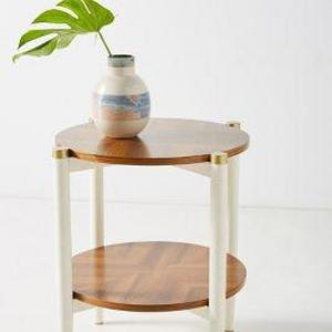 Geo-Marquetry Side Table