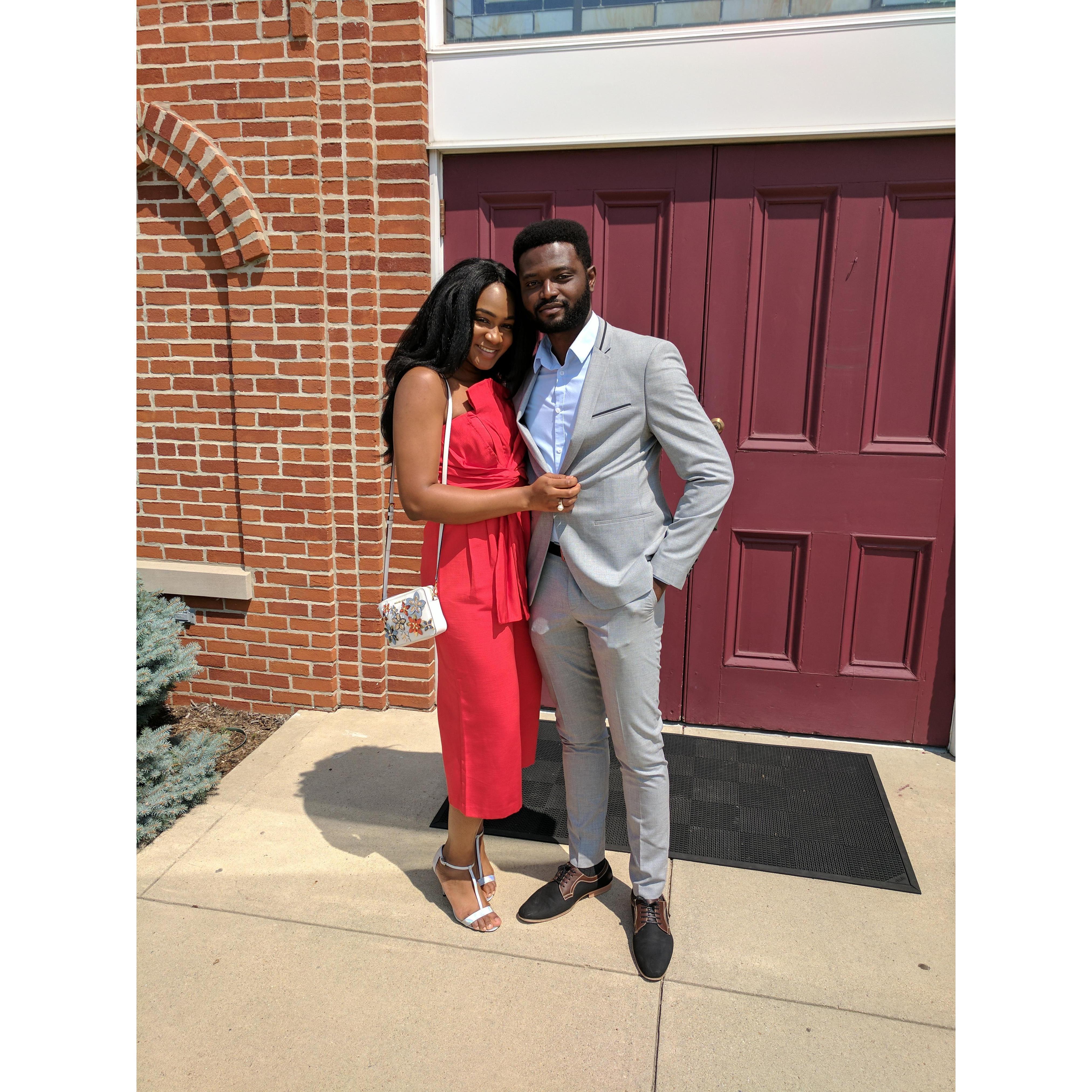 A friend's wedding in Fort Wayne, Indiana